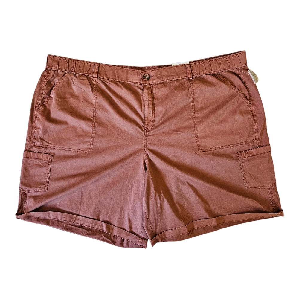 Sonoma Women's Utility Bermuda Shorts NEW Size 30W Cinnamon Swirl